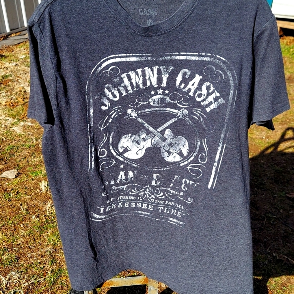 Johnny Cash & Tennessee Three band T-shirt LG